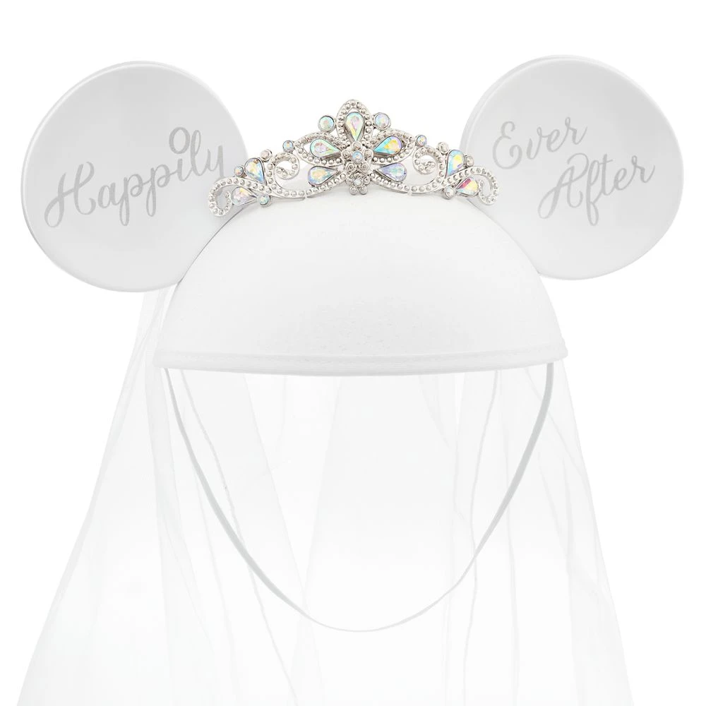 Disney Minnie Mouse Bride Ear Hat 2 Disney Minnie Mouse Bride Ear Hat - Image 2