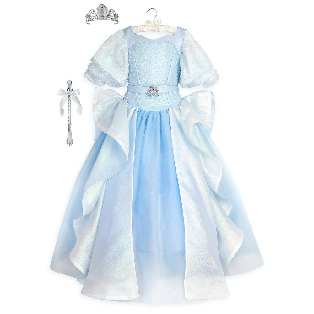 Disney Cinderella Light-Up Costume For Kids With Interactive Light-Up Wand And Tiara By A Leading Role 2 Disney Cinderella Light-Up Costume For Kids With Interactive Light-Up Wand And Tiara By A Leading Role - Image 2
