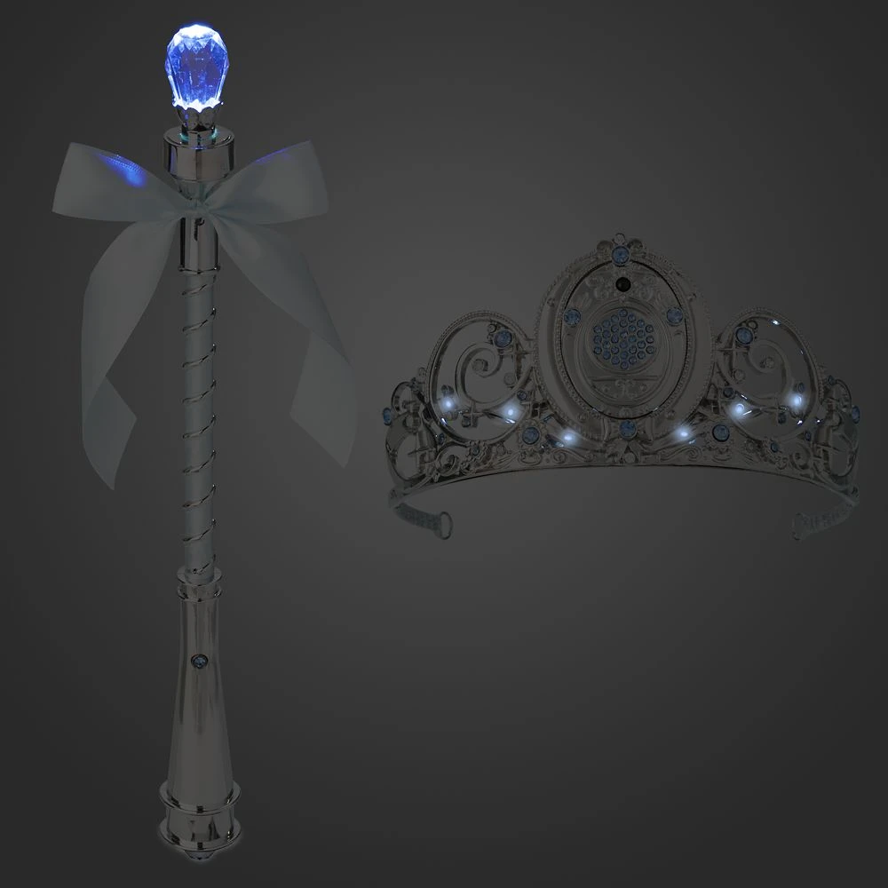 Disney Cinderella Light-Up Costume For Kids With Interactive Light-Up Wand And Tiara By A Leading Role 5 Disney Cinderella Light-Up Costume For Kids With Interactive Light-Up Wand And Tiara By A Leading Role - Image 5