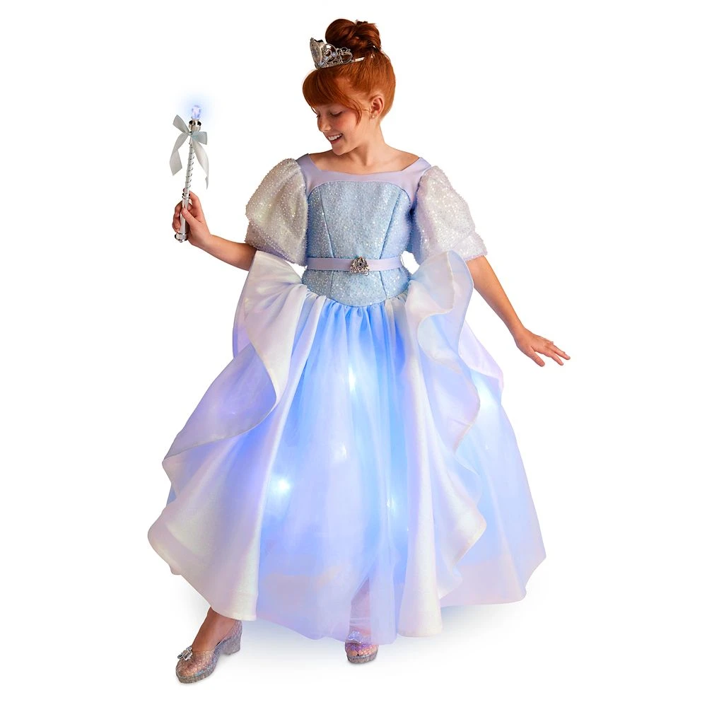Disney Cinderella Light-Up Costume For Kids With Interactive Light-Up Wand And Tiara By A Leading Role 1 Disney Cinderella Light-Up Costume For Kids With Interactive Light-Up Wand And Tiara By A Leading Role