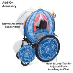 Disney Cinderella Coach Wheelchair Cover Set By Disguise -Disney 2842048379050 2