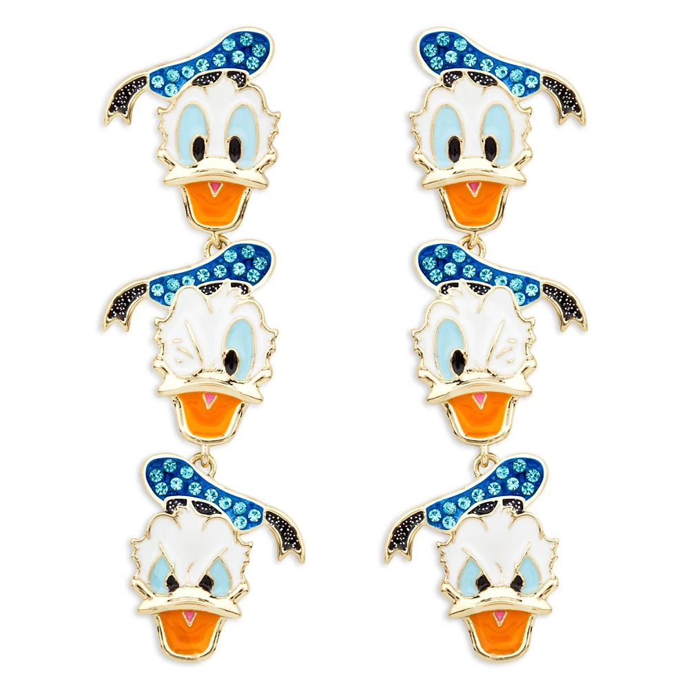 Disney Donald Duck Dangle Earrings By BaubleBar – 90th Anniversary 1 Disney Donald Duck Dangle Earrings By BaubleBar – 90th Anniversary