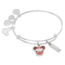Disney Minnie Mouse Icon Cupcake And ''Mom'' Bangle By Alex And Ani -Disney 4300106755992 6