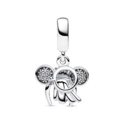 Minnie Mouse Bridal Ear Headband And Ring Double Dangle Charm By Pandora – Disney Parks -Disney 4300107850224 2