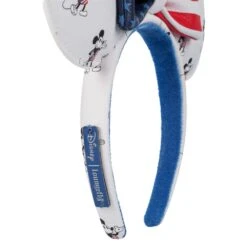 Disney Mickey And Minnie Mouse Americana Loungefly Ear Headband For Adults -Disney 4503105710129 3