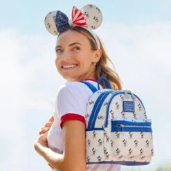 Disney Mickey And Minnie Mouse Americana Loungefly Ear Headband For Adults -Disney 4503105710129 4