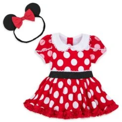 Disney Minnie Mouse Costume Bodysuit For Baby – Red -Disney 5000057344101 1