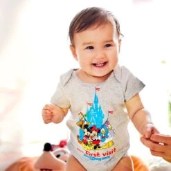 Mickey Mouse And Friends ''My First Visit'' Bodysuit For Baby – Walt Disney World -Disney 5000059580322 1