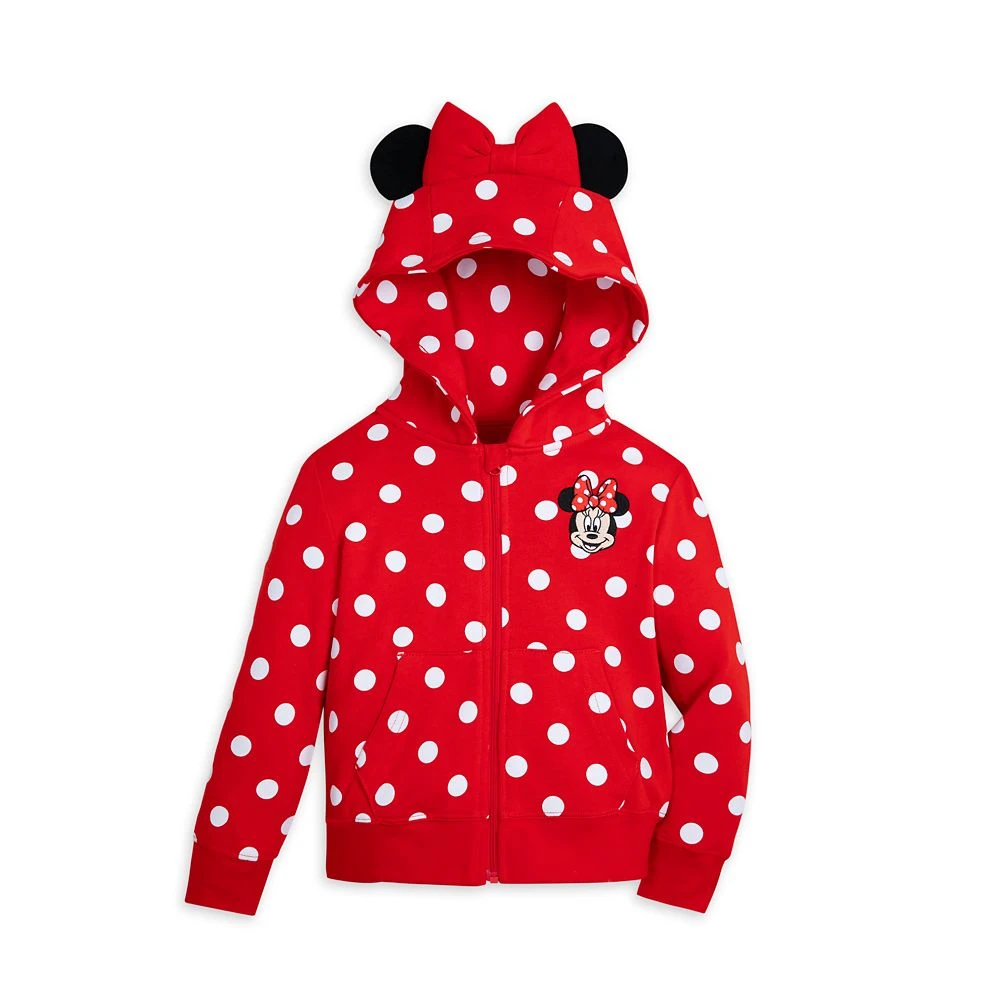 Disney Minnie Mouse Zip Hoodie For Kids 1 Disney Minnie Mouse Zip Hoodie For Kids