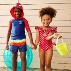 Disney Minnie Mouse Red Polka Dot Swimsuit For Girls -Disney 5006059190189 4