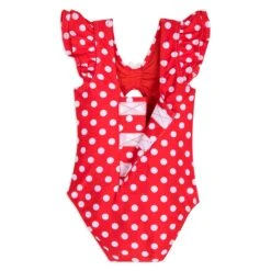 Disney Minnie Mouse Polka Dot Adaptive Swimsuit For Girls -Disney 5006059190190 3