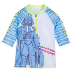 Disney Darth Vader Half-Zip Rash Guard For Kids – Star Wars