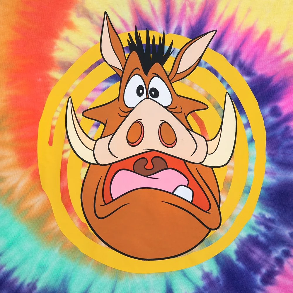 Disney Pumbaa Tie-Dye T-Shirt For Kids – The Lion King – Sensory Friendly 3 Disney Pumbaa Tie-Dye T-Shirt For Kids – The Lion King – Sensory Friendly - Image 3