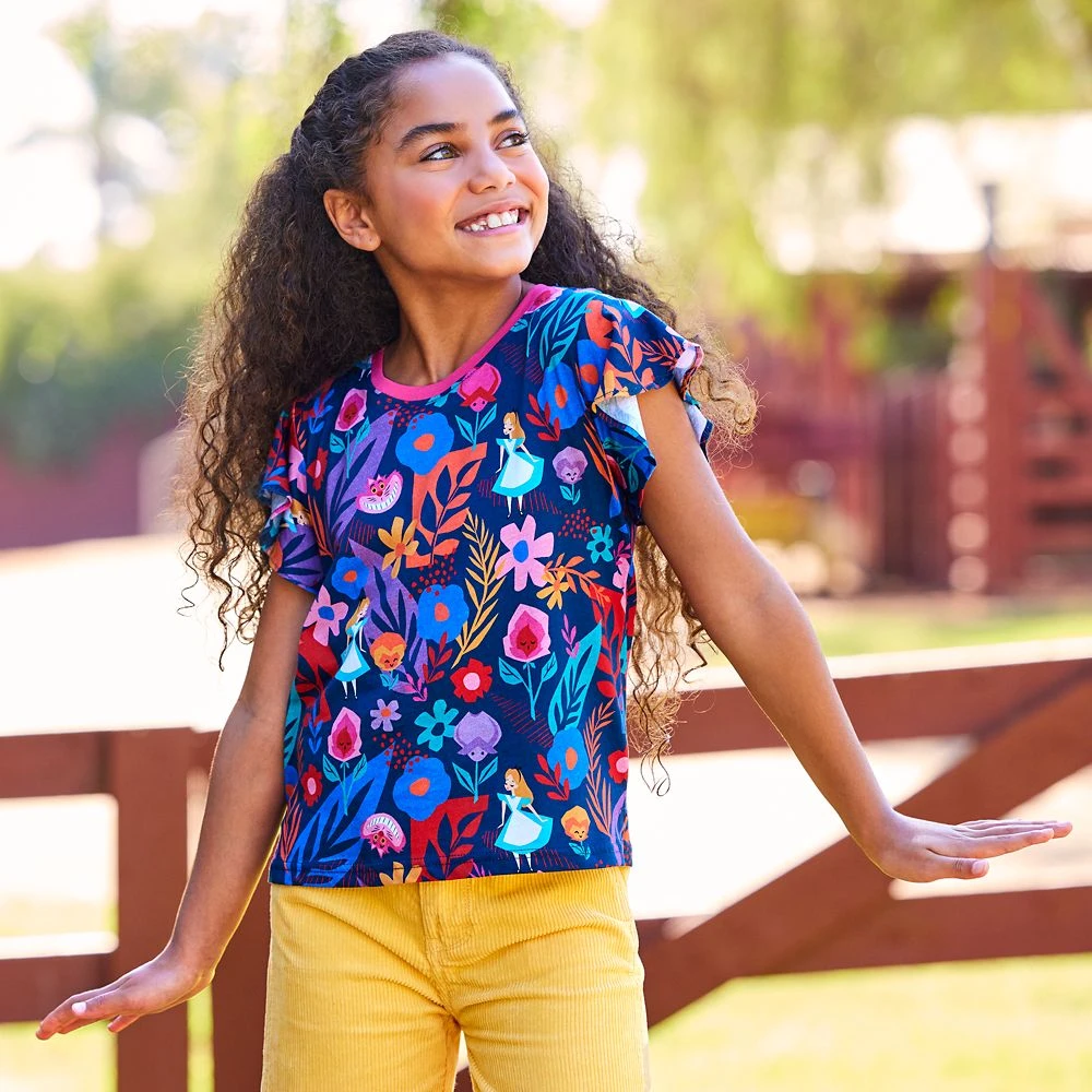 Disney Alice In Wonderland Fashion T-Shirt For Girls 2 Disney Alice In Wonderland Fashion T-Shirt For Girls - Image 2