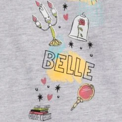 Disney Belle Fashion T-Shirt For Girls – Beauty And The Beast 7 Disney Belle Fashion T-Shirt For Girls – Beauty And The Beast -Disney 5007048020254 2
