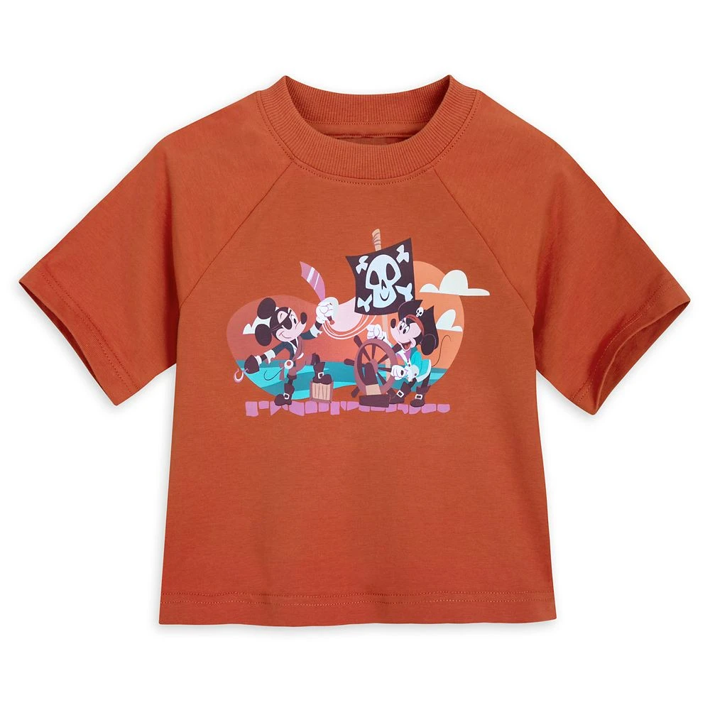 Disney Mickey And Minnie Mouse Semi-Cropped T-Shirt For Kids – Pirates Of The Caribbean 1 Disney Mickey And Minnie Mouse Semi-Cropped T-Shirt For Kids – Pirates Of The Caribbean