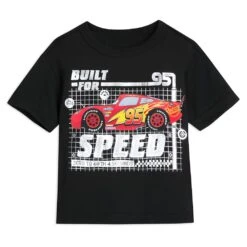 Disney Lightning McQueen ''Built For Speed'' T-Shirt For Kids – Cars