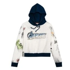 Disney Avengers Pullover Hoodie For Women By Heroes & Villains – 60th Anniversary