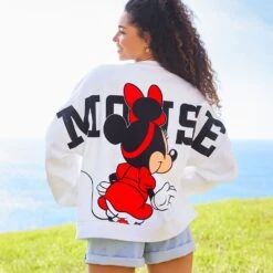 Disney Minnie Mouse Back To Front Pullover Sweatshirt For Women -Disney 5102106030189 4