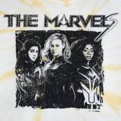 Disney The Marvels Long Sleeve Tie-Dye T-Shirt For Women -Disney 5106048004967 4