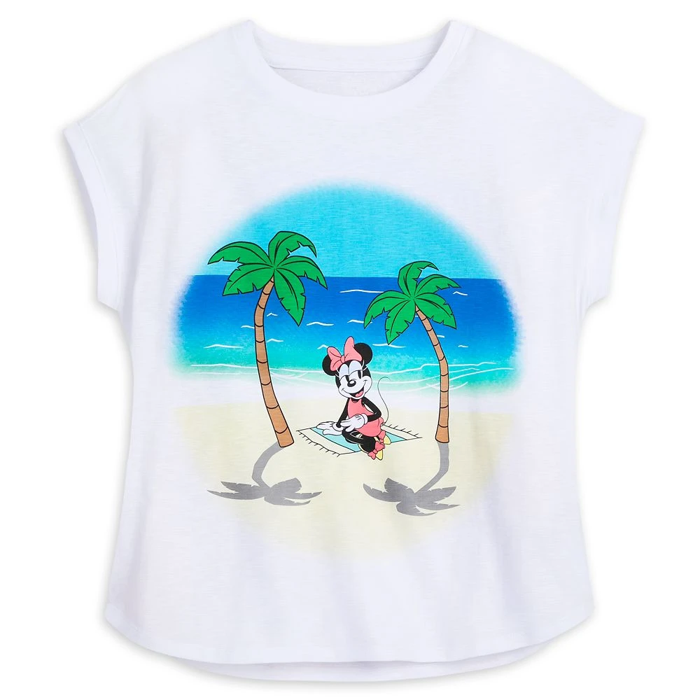 Disney Minnie Mouse Summer Beach T-Shirt For Women 1 Disney Minnie Mouse Summer Beach T-Shirt For Women
