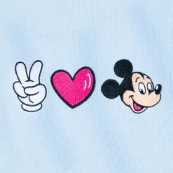 Disney Mickey Mouse ''Peace, Love, Mickey'' T-Shirt For Women -Disney 5106057430350 3