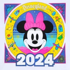 Minnie Mouse T-Shirt For Women – Disneyland 2024 -Disney 5106106030043 2