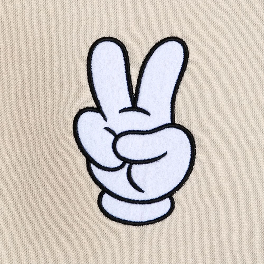 Disney Mickey Mouse Peace Sign Pullover Sweatshirt For Adults 3 Disney Mickey Mouse Peace Sign Pullover Sweatshirt For Adults - Image 3