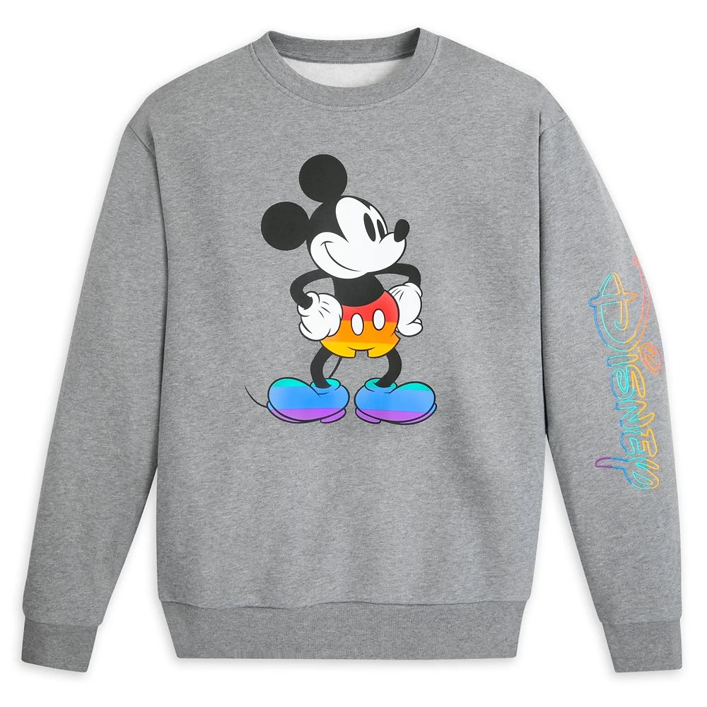 Mickey Mouse Pullover Sweatshirt For Adults – Disney Pride Collection 1 Mickey Mouse Pullover Sweatshirt For Adults – Disney Pride Collection