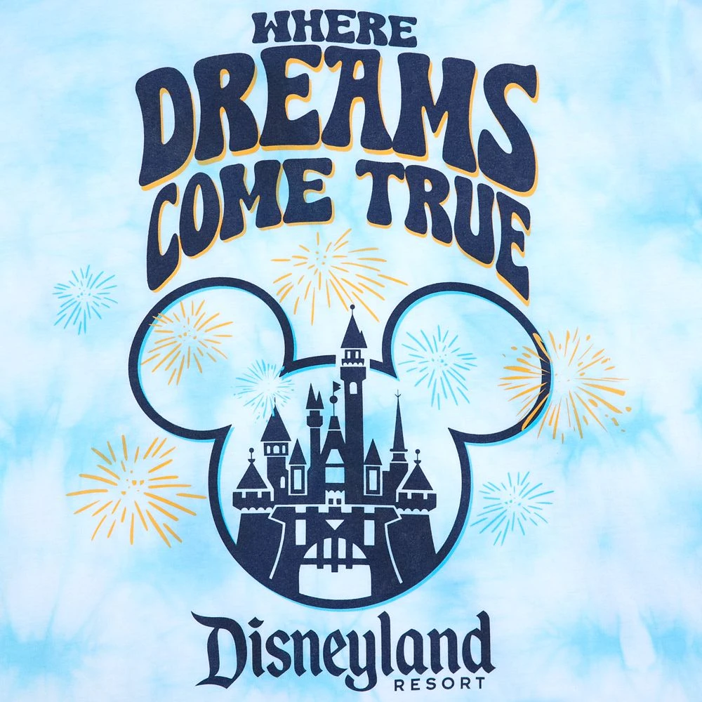 Mickey Mouse Icon And Sleeping Beauty Castle Long Sleeve Tie-Dye T-Shirt For Adults – Disneyland 2 Mickey Mouse Icon And Sleeping Beauty Castle Long Sleeve Tie-Dye T-Shirt For Adults – Disneyland - Image 2