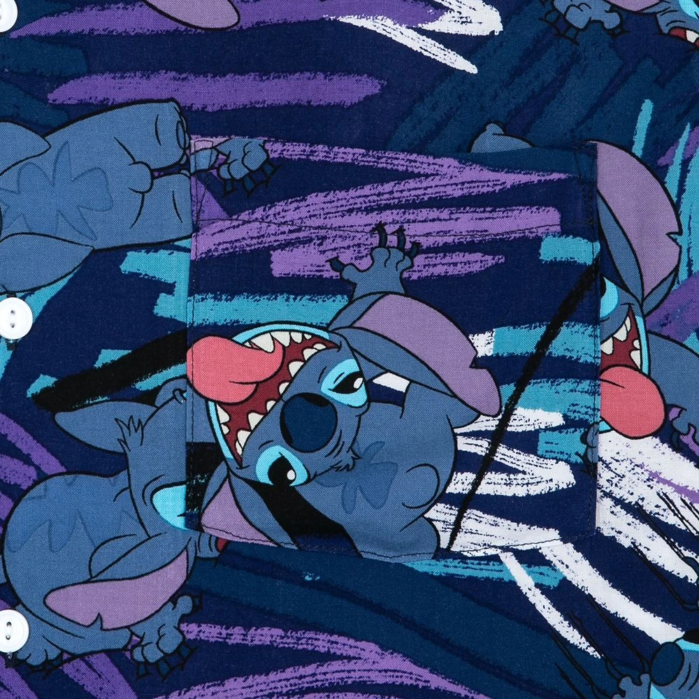 Disney Stitch Woven Shirt For Adults – Lilo & Stitch 4 Disney Stitch Woven Shirt For Adults – Lilo & Stitch - Image 4