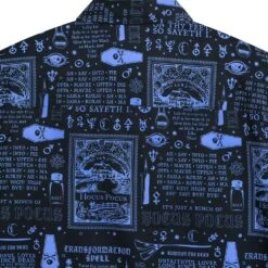 Disney Hocus Pocus ''BOOOOOK'' Button Down Shirt For Adults By RSVLTS -Disney 5205106430115 2