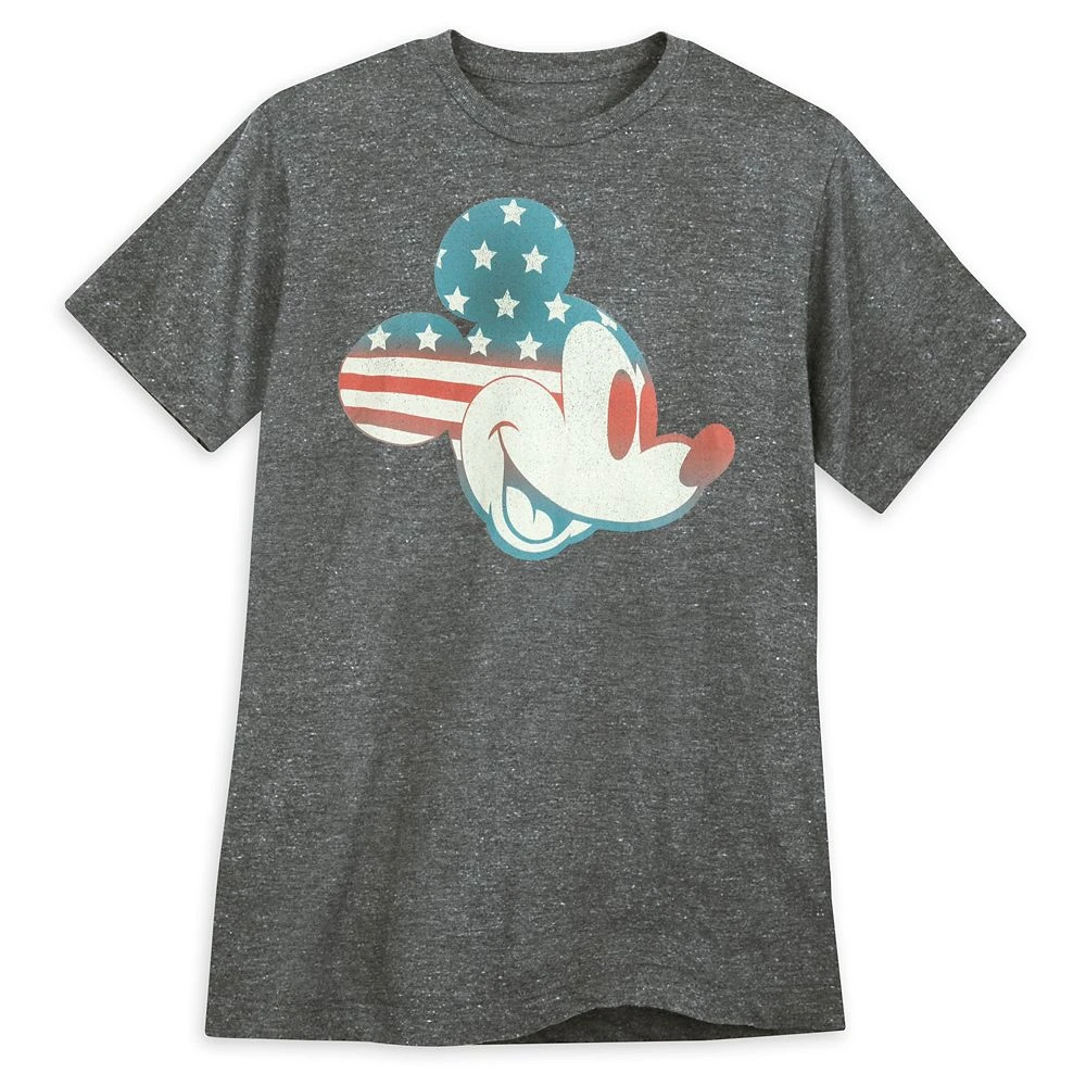 Disney Mickey Mouse Americana Flag T-Shirt For Adults 1 Disney Mickey Mouse Americana Flag T-Shirt For Adults