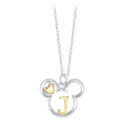 Disney Mickey Mouse Icon With Initial Necklace 8 Disney Mickey Mouse Icon With Initial Necklace -Disney 6730058010765 3