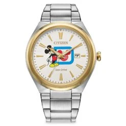 Mickey Mouse Stainless Steel Watch For Adults By Citizen – Walt Disney World 50th Anniversary Vault Timepiece