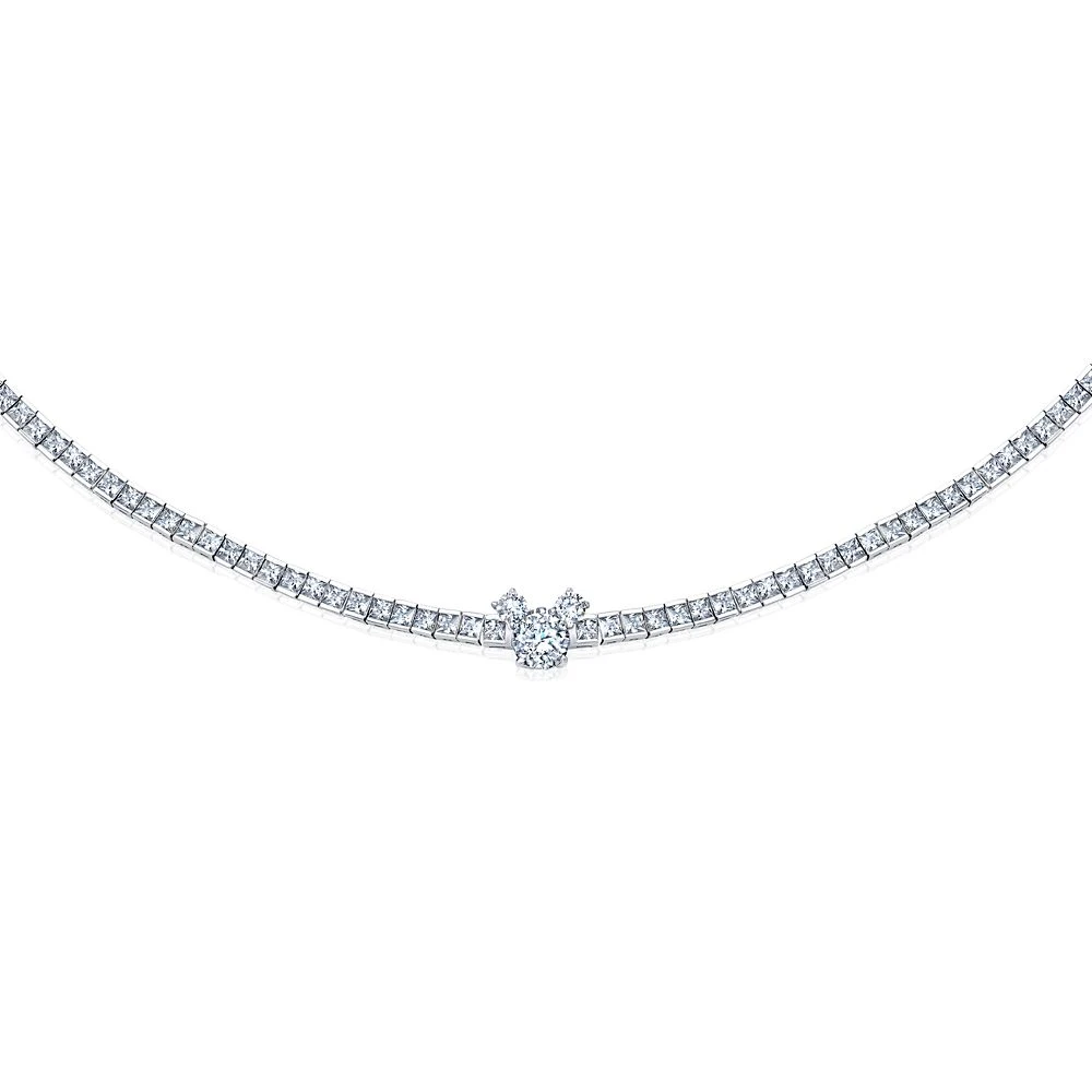 Disney Mickey Mouse Icon Tennis Necklace By CRISLU 1 Disney Mickey Mouse Icon Tennis Necklace By CRISLU