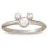 Disney Diamond Mickey Mouse Icon Ring – 18KWhite Gold