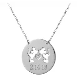 Disney Mickey And Minnie Mouse Necklace By Rebecca Hook – Personalizable -Disney 7401057283598 2