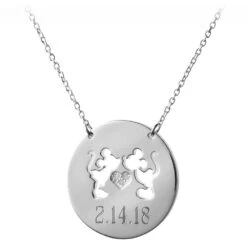 Disney Mickey And Minnie Mouse Necklace By Rebecca Hook – Personalizable -Disney 7401057283598 3