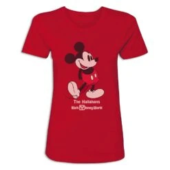 Women's Walt Disney World Standing Mickey Mouse T-Shirt – Customized -Disney 7405055825930 4