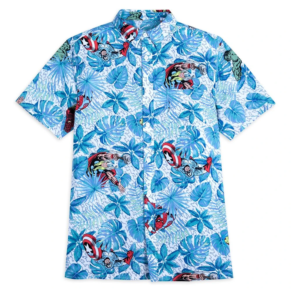 Disney The Avengers Woven Shirt For Adults 1 Disney The Avengers Woven Shirt For Adults