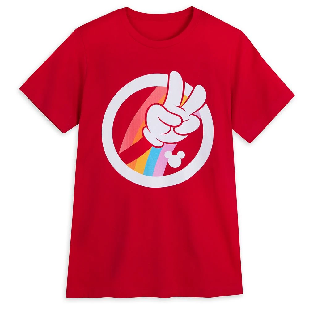 Mickey Mouse Peace Sign T-Shirt For Adults – Disney Pride Collection 1 Mickey Mouse Peace Sign T-Shirt For Adults – Disney Pride Collection